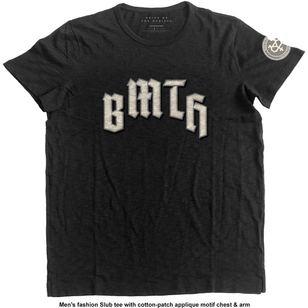 Bring Me The Horizon Unisex Fashion T-Shirt: Crooked Young (Applique Motifs)