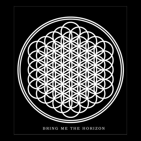 Bring Me The Horizon Ladies Zipped Hoodie: Flower of Life (Back Print)