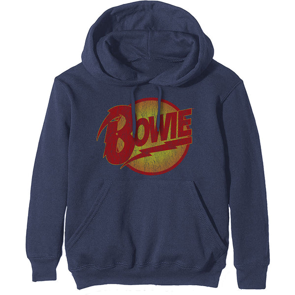 David Bowie Unisex Pullover Hoodie: Vintage Diamond Dogs Logo