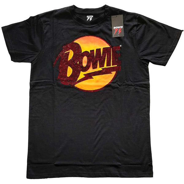 David Bowie | Official Band T-Shirt | Diamond Dogs Logo (Diamante)