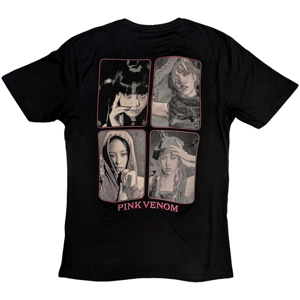 BlackPink | Official Band T-Shirt | Pink Venom Group Photo (Back Print)