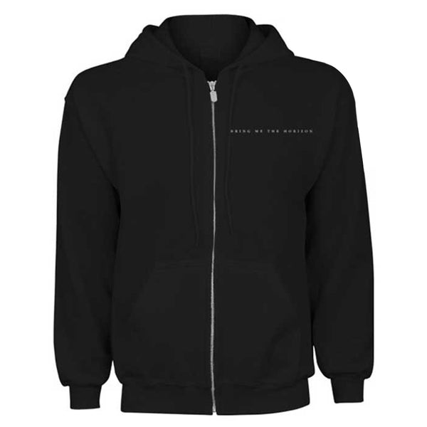 Bring Me The Horizon Ladies Zipped Hoodie: Flower of Life (Back Print)