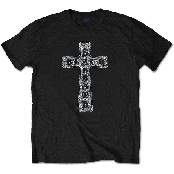 Black Sabbath | Official Band T-Shirt | Cross (Diamante)
