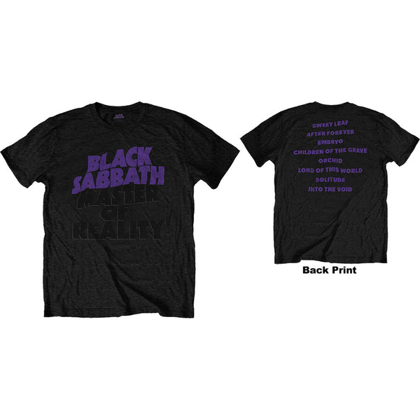 Black Sabbath | Official Band T-Shirt | Masters of Reality Album (Back Print)