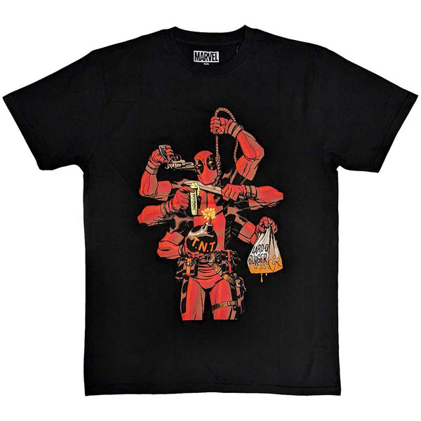 Marvel Comics | Official  Film T-Shirt | Deadpool Arms