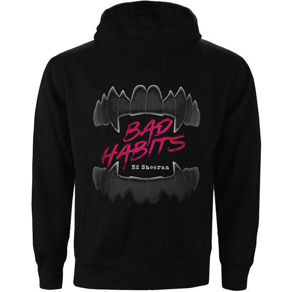 Ed Sheeran Unisex Pullover Hoodie: Bad Habits (Back Print)