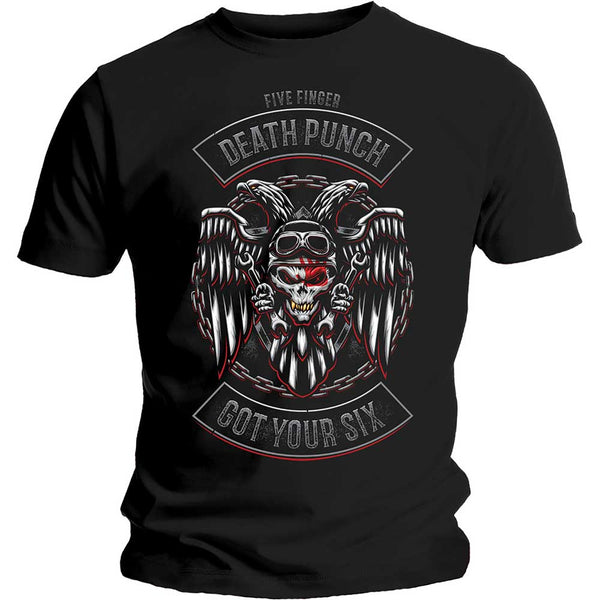 Five Finger Death Punch | Official Band T-Shirt | Biker Badge