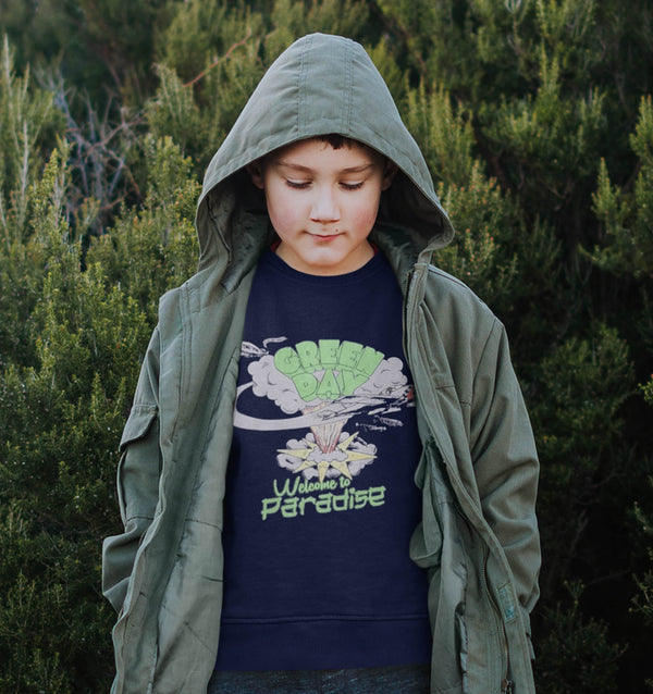 Green Day Kids Sweatshirt: Welcome to Paradise