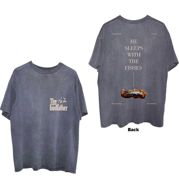 The Godfather | Official Band T-Shirt | Sleeps With The Fishes (Back Print)