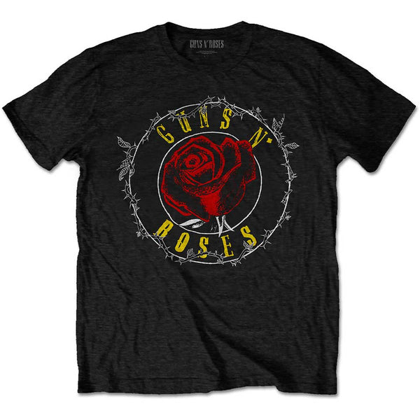 Guns N' Roses | Official Band T-Shirt | Rose Circle Paradise City (Back Print)