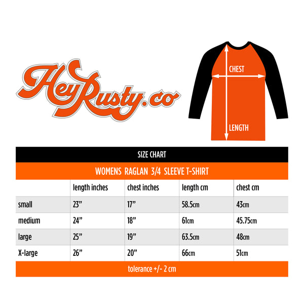Queen Ladies Raglan T-Shirt: Classic Crest