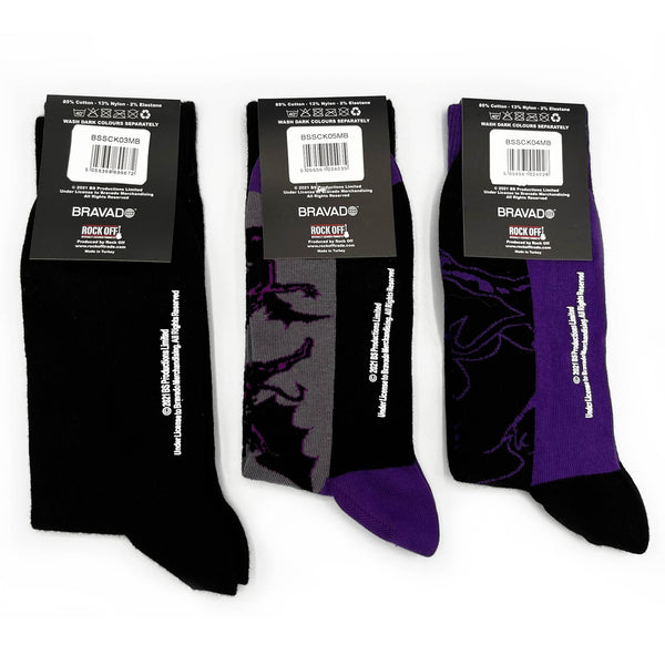 Black Sabbath Socks 3 Pack - Adult UK 7-11 (EU 41-46, US 8-12)