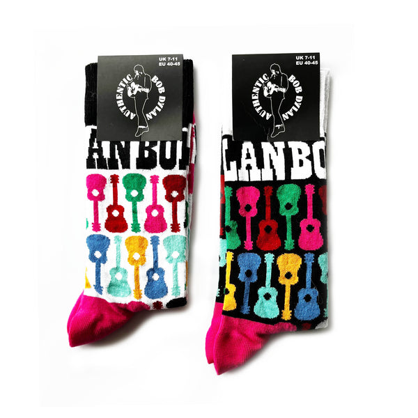 Bob Dylan Socks 2 Pack - Adult UK 7-11 (EU 41-46, US 8-12)