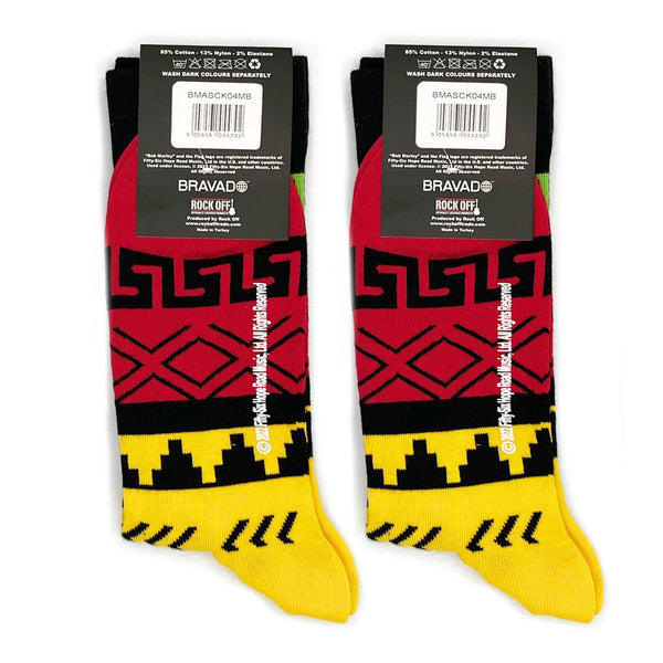 Bob Marley Socks 2 Pack - Adult UK 7-11 (EU 41-46, US 8-12)