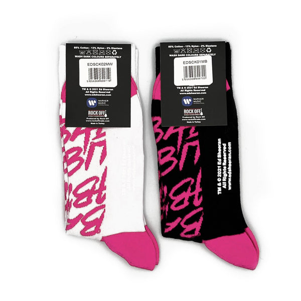 Ed Sheeran Socks 2 Pack - Adult UK 7-11 (EU 41-46, US 8-12)