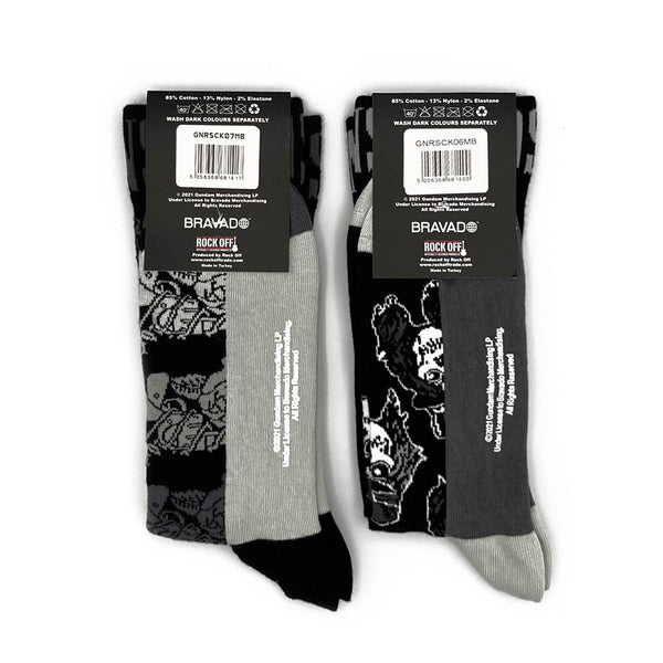 Guns N' Roses Socks 2 Pack - Adult UK 7-11 (EU 41-46, US 8-12)