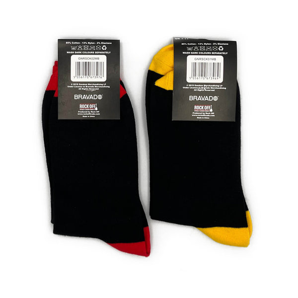 Guns N' Roses Socks 2 Pack - Adult UK 7-11 (EU 41-46, US 8-12)
