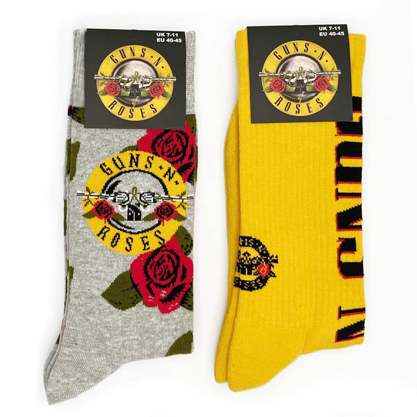 Guns N' Roses Socks 2 Pack - Adult UK 7-11 (EU 41-46, US 8-12)