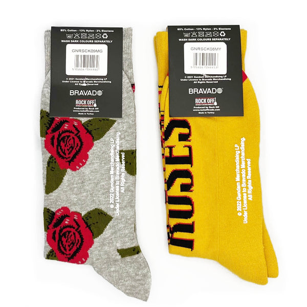 Guns N' Roses Socks 2 Pack - Adult UK 7-11 (EU 41-46, US 8-12)
