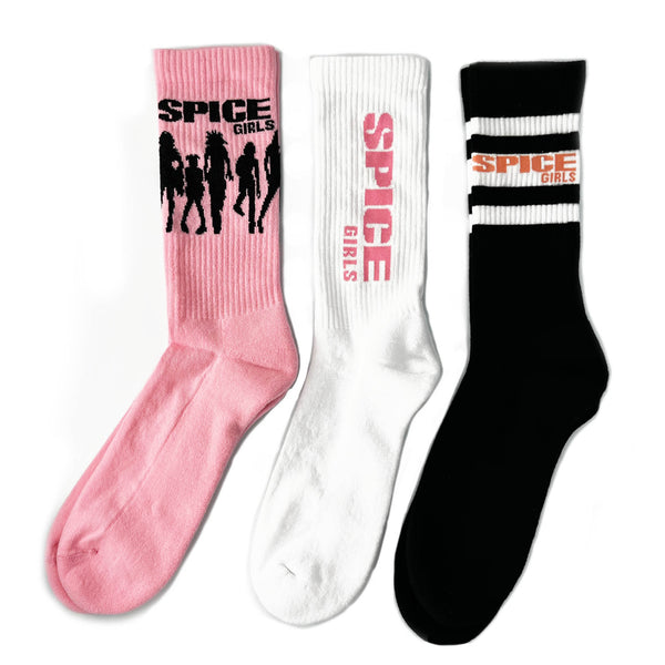 Spice Girls Socks 3 Pack - Adult UK 7-11 (EU 41-46, US 8-12)