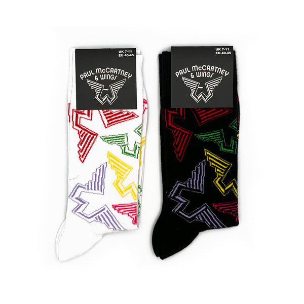 Paul McCartney and Wings Socks 2 Pack - Adult UK 7-11 (EU 41-46, US 8-12)