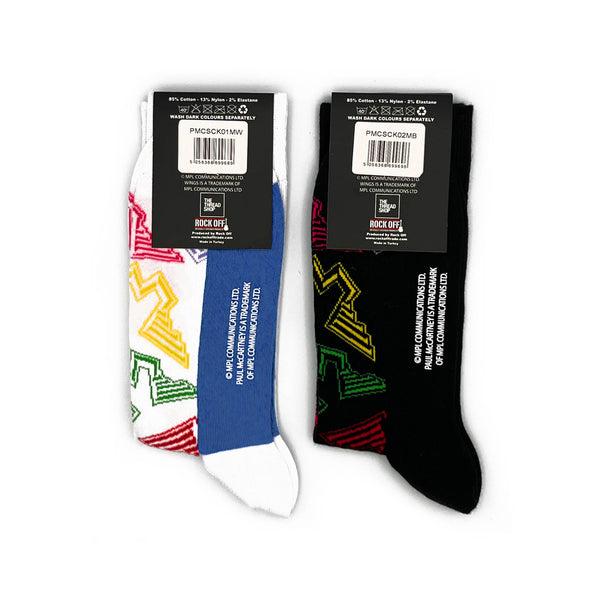 Paul McCartney and Wings Socks 2 Pack - Adult UK 7-11 (EU 41-46, US 8-12)