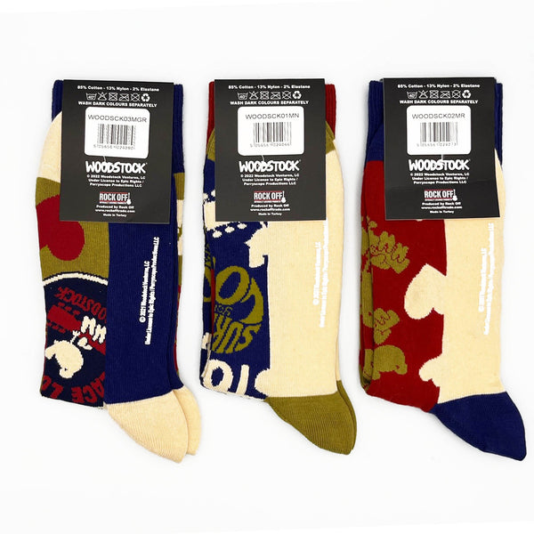 Woodstock Socks 3 Pack - Adult UK 7-11 (EU 41-46, US 8-12)
