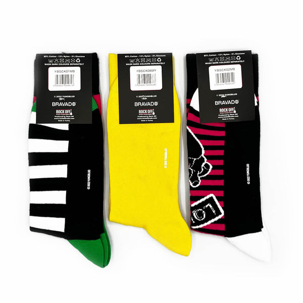 Yungblud Socks 3 pack - Adult UK 7-11 (EU 41-46, US 8-12)