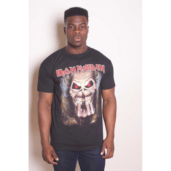 Iron Maiden | Official Band T-Shirt | Eddie Candle Finger