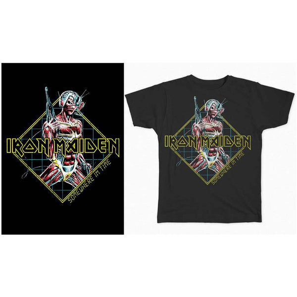 Iron Maiden | Official Band T-Shirt | Somewhere in Time Diamond