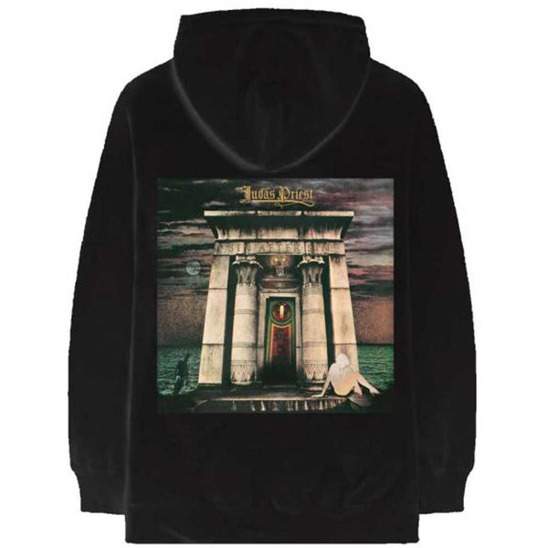 Judas Priest Unisex Pullover Hoodie: Sin After Sin Logo & Album Cover (Back Print)