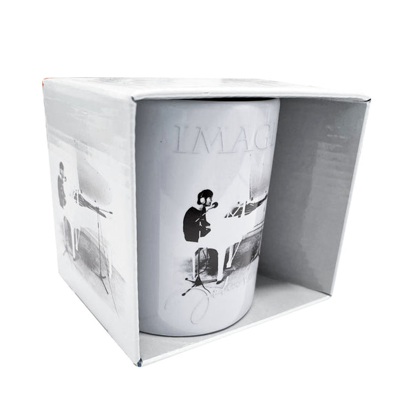 John Lennon Gift Set with boxed Coffee Mug, Travel Mug, Keychain, Fridge Magnet