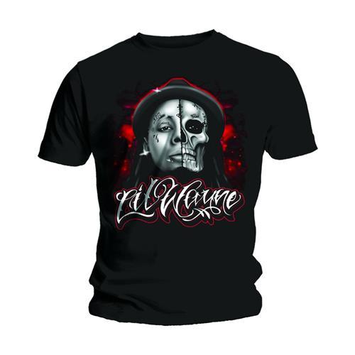 Lil Wayne Unisex Tee: Skull Sketch