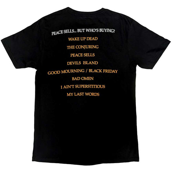 Megadeth | Official Band T-Shirt | Peace Sells Album Cover (Back Print)