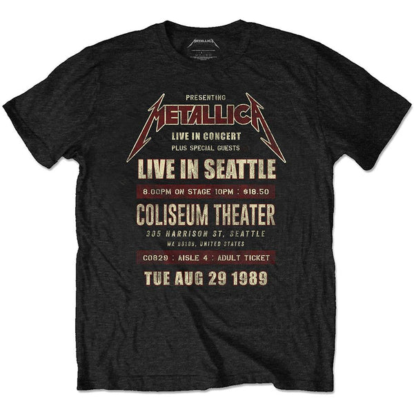 Metallica Unisex Eco-Tee: Seattle '89