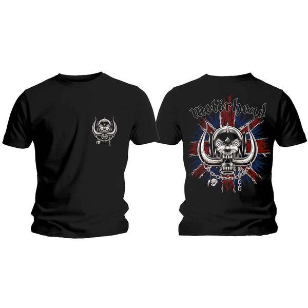 Motorhead | Official Band T-Shirt | British Warpig & Logo (Back Print)