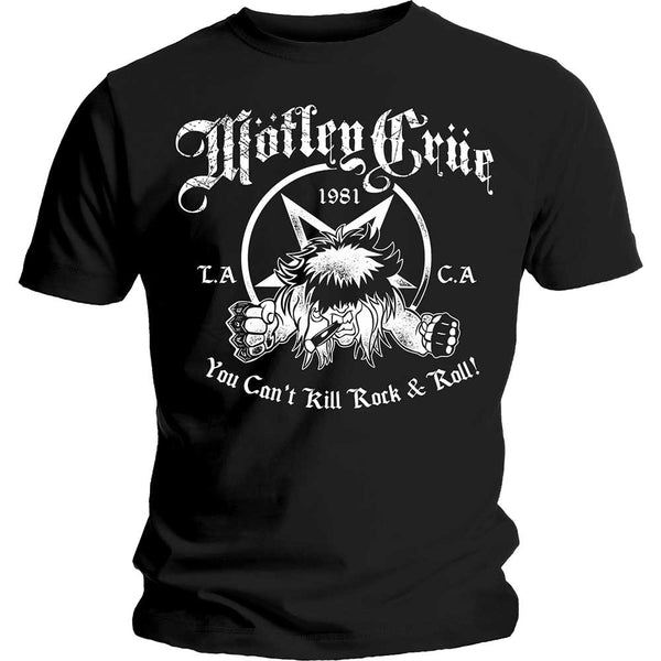 Motley Crue | Official Band T-Shirt | You Can't Kill Rock & Roll