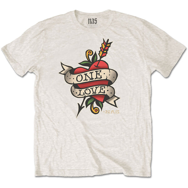 Nas | Official Band T-Shirt | Love Tattoo