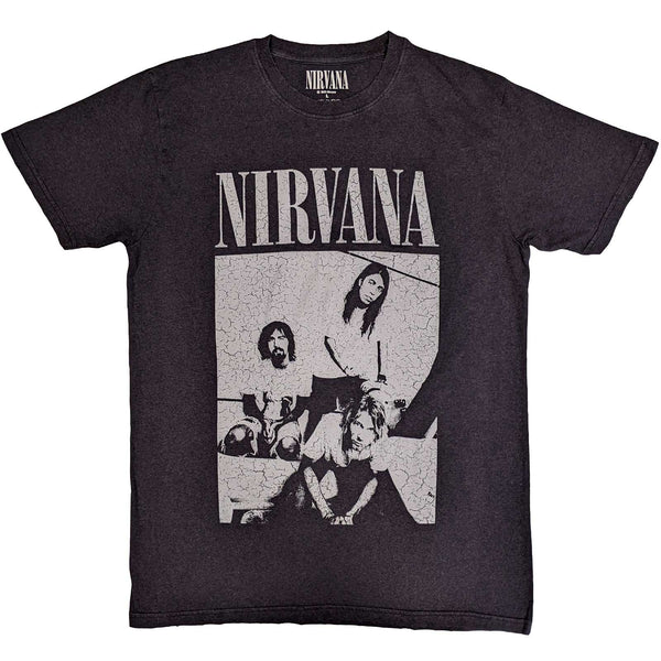 Nirvana | Official Band T-Shirt | Sitting (Distressed)