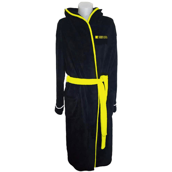 Nirvana Unisex Bathrobe: Yellow Happy Face