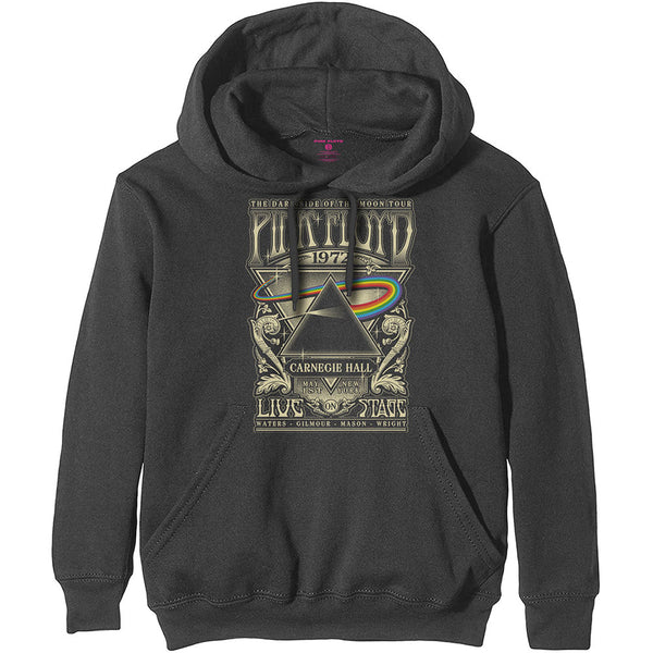 Pink Floyd Unisex Pullover Hoodie: Carnegie Hall Poster