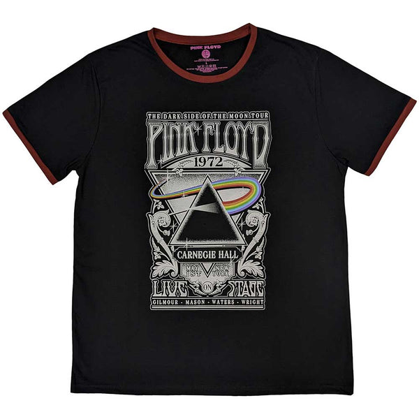 Pink Floyd | Official Band Ringer T-Shirt | Carnegie Hall Poster