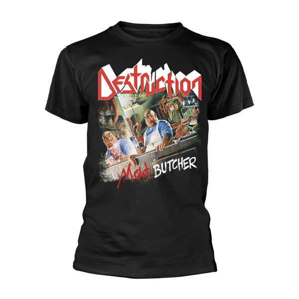 Destruction Unisex T-shirt: Mad Butcher (back print)