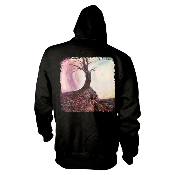 Trouble Unisex Zipped Hoodie: S/T (back print)