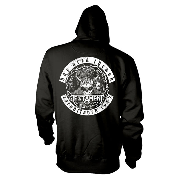 Testament Unisex Hoodie: Bay Area Thrash (back print)