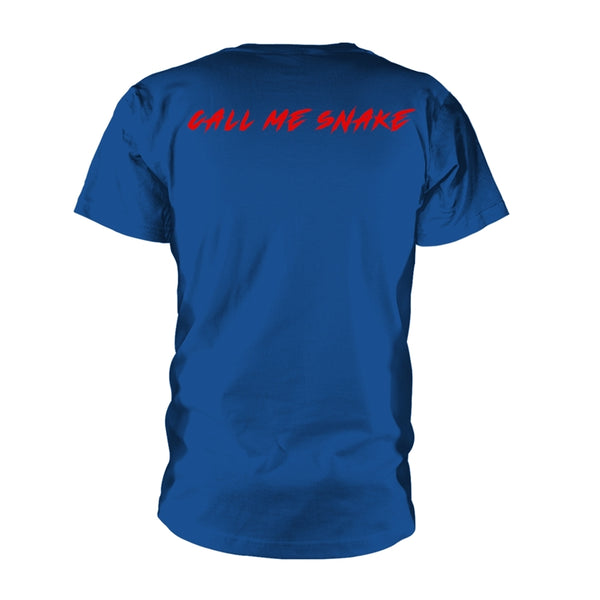 Escape From New York Unisex T-shirt: Movie Poster (Royal Blue) (back print)