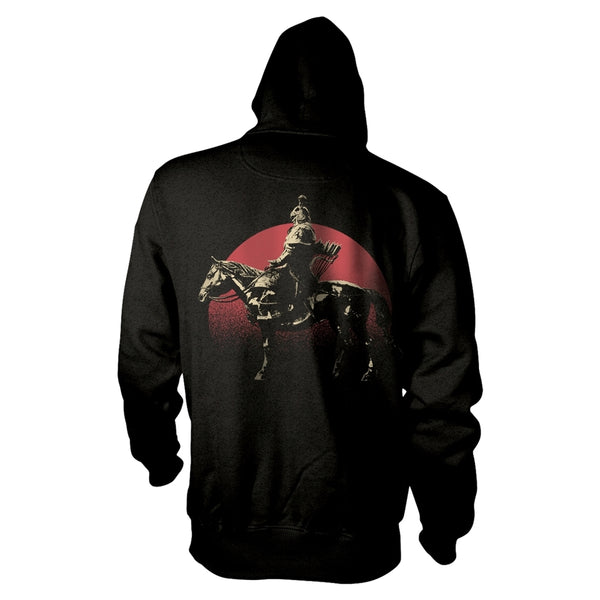 Clutch Unisex Hooded Top: Horserider (back print)