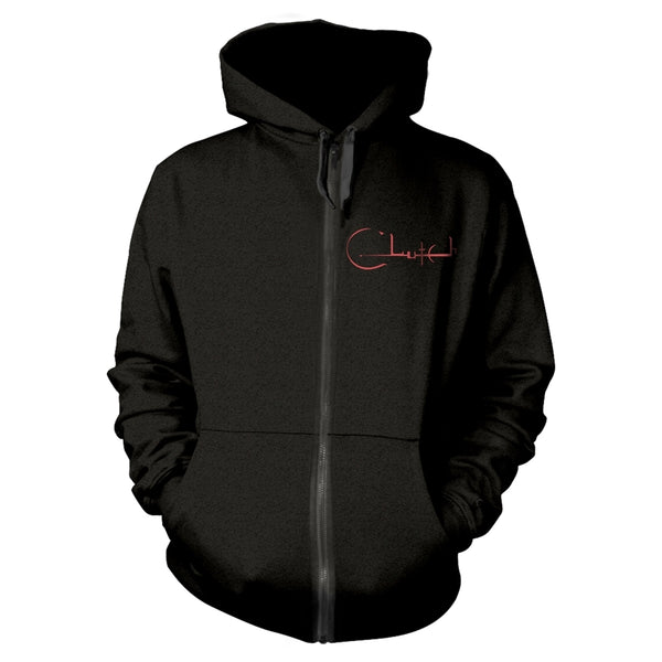 Clutch Unisex Hooded Top: Horserider (back print)