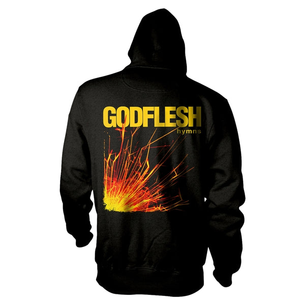 Godflesh Unisex  Zipped Hoodie: Hymns (back print)
