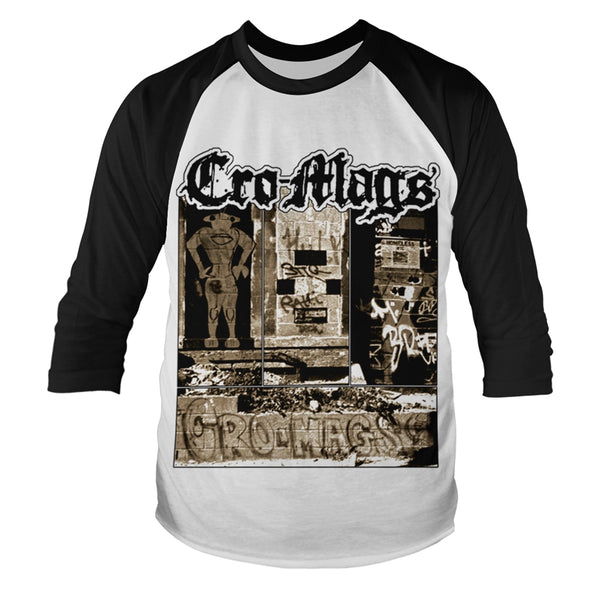 Cro-Mags Unisex Raglan T-shirt: Graffiti